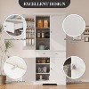Acekool 72" Tall Kitchen Pantry Cabinet with 2 Drawers, 2 Cabinets, Adjustable Shelves & Door Storage – Storage Cupboard for Kitchen & Living Room - 4 of 4