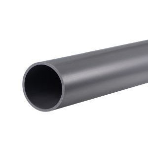 Unique Bargains Water Plumb Crafts Cable Sleeve Rigid Round Pipe 14" ID 1.42" x OD 1.57" Light Grey - 1 of 4