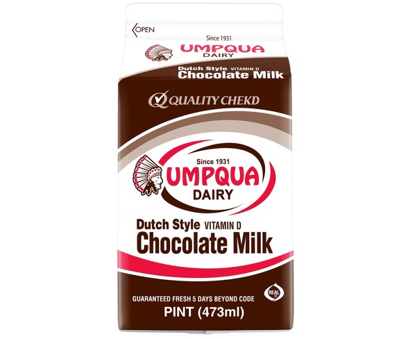 Umpqua Whole Chocolate Milk - 1pt