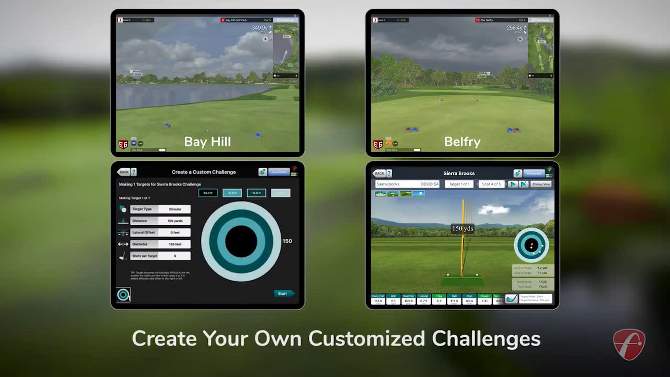 FlightScope Mevo+  Portable Golf Launch Monitor and Simulator | 20+ Full Swing and Short Game Data Parameters, 10 E6 Courses and 17 Practice Ranges, 2 of 11, play video