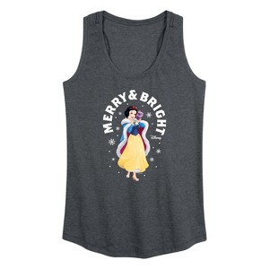 Women's - Disney - Merry And Bright Snow White Graphic Racerback Tank - 1 of 4
