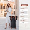 Lyngins 20 Inch Hardside Carry on Luggages with Spinner Wheels,TSA Lock,Toiletry Bag,Duffel Bag,Expandable Suitcases for  Weekend Trip,Travel - 2 of 4