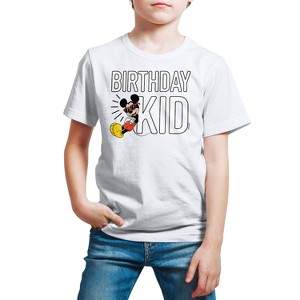 Boys' - Disney - Birthday Kid Short Sleeve Graphic T-Shirt - 1 of 4