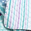 4pc Twin/XL Peace Ombre Kids' Quilt Set Purple/Blue - Lush Décor: Kids Bedding, Microfiber, Year-Round, Breathable - 3 of 4
