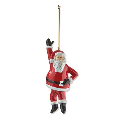 tagltd Hand Up Dancing Santa Ornament