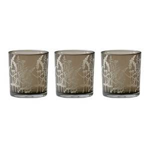 Wildflower Glass Candle Holder (Set of 3) - 1 of 2