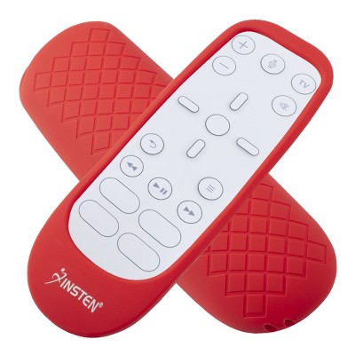 Insten Case For PS5 Media Remote Cover, Protective Silicone Skin Sleeve, Anti-Shock, Washable, Full Protection, Red