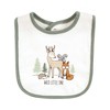 Hudson Baby Unisex Baby Cotton Bibs, Forest Animals, One Size - 3 of 4