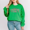 Just A Country Girl Stars Glitter/Puff Print -  Womens Graphic Sweatshirt - 2 of 4
