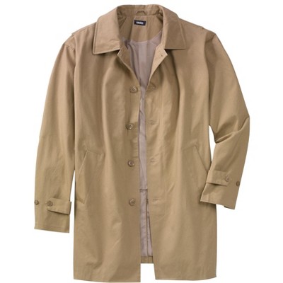 KingSize Men's Big & Tall Tall Water-Resistant Trench Coat