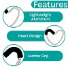 Heart Stroller Hook - Silver Aluminum/Black Foam - 3 of 4