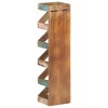vidaXL Wine Rack for 5 Bottles Solid Reclaimed Wood - 3 of 4