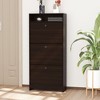 NicBex Shoe Cabinet with 3-Flip Drawers and Open Shelf Farmhouse Shoe Storage Cabinet with Handles for Entryway,Hallway - 2 of 4