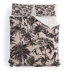 Deny Designs Marta Barragan Camarasa Obsession Tropical Palm Trees Duvet Cover and Pillow Sham Set Black - 2 of 4