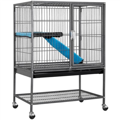 Yaheetech 34in Rolling Metal Small Animal Cage