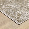 Nirvan Industrial Abstract Indoor Area Rug Ivory/Gray - Captiv8e Designs - 3 of 4