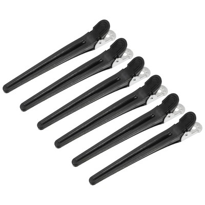 Unique Bargains Plastic Side Clip Teeth Hair Combs 4 Pcs Black