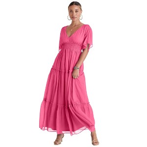 VENUS Womens Flutter Sleeve Maxi Dress - 1 of 4