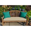 Casual Cushion Solid Sunbrella Fabric 1-Piece Indoor/Outdoor Square Throw Pillow - 2 of 4