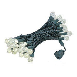 Novelty Lights 50 light G20 Globe LED Christmas Mini Light Set (Green Wire, 25.5 Feet) - 1 of 4