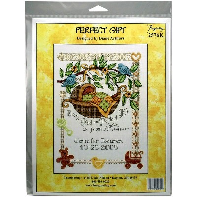 Imaginating Counted Cross Stitch Kit 7.5"X10"-Perfect Gift Birth Record (14 Count)