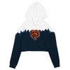 Nfl Chicago Bears Girls' Crop Hooded Sweatshirt : Target