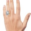 Pompeii3 Certified 11Ct Radiant Diamond Solitaire Engagement Ring 14k Gold/Pt Lab Created - 4 of 4