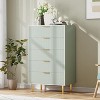 48" Tall 5-Drawer Dresser - Modern Wood Storage Cabinet ,Gold Handles, Vertical Organizer for Bedroom to Entryway - 3 of 4