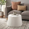 Liesel Wide Flared Ottoman - OTT7505 - Ivory - Safavieh - 2 of 4