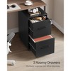 File Cabinet, Office Filing Cabinet with Lock, Pre-Assembled, 17.7 x 14.4 x 25.4 Inches - 3 of 4