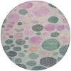 Fern Green And Pink Geometric Washable Indoor Outdoor Area Rug - 4 of 4