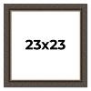 PosterPalooza | Square Museum Brown Picture Frame - UV Acrylic, Foam Board Backing, Hanging Hardware - 2 of 4