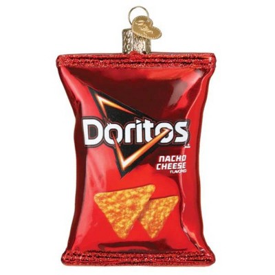 Old World Christmas 3.0 Inch Nacho Cheese Doritos Chip Bag Ornament Snack Food Taco Tree Ornaments