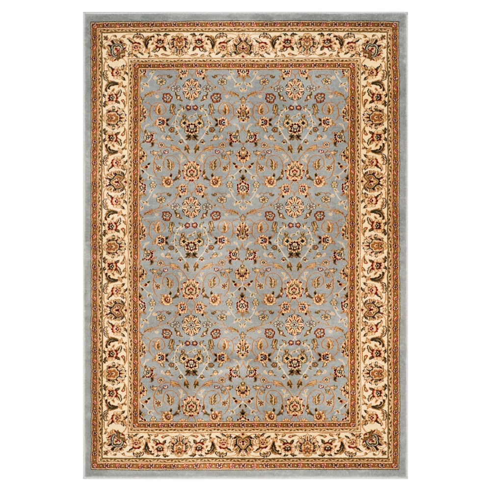 5'3inx7'6in Floral Shapes Area Rug Light Blue/Ivory - Safavieh