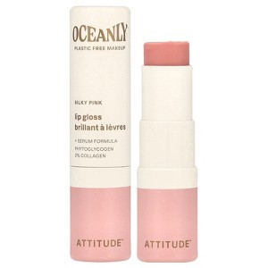 ATTITUDE Oceanly™, Lip Gloss, Silky Pink, 0.12 oz (3.4 g) - 1 of 4