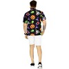 LA LEELA Mens Hawaiian Short Sleeve Button Down Shirt Men's Halloween Costumes Shirt Summer Beach Casual Shirts for Men Funny - 3 of 4