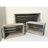 Essential Decor & Beyond 3-Piece Set Wooden Box with Handle Accent Decor in Gray Color - 3 of 4