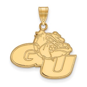 Black Bow Jewelry 14k Yellow Gold Gonzaga Bulldogs NCAA Large Pendant - 1 of 3