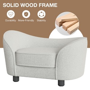 Pet Sofa Bed, Chenille Sofa with Washable Cushions, Suitable for Cats and Dogs - 1 of 4