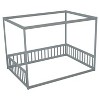 Whisen Full Canopy Floor Bed with Fence & Guardrails - 4 of 4