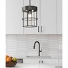 Urban Ambiance Luxury Modern Indoor Pendant,  12-3/8''H x 9-1/2"W x 9-1/2''D,  Matte Black Finish, UHP4497 - 2 of 4