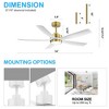 Airsurfer 52-inch 5-Blade LED Ceiling Fan with Light Kit and Remote - 4 of 4