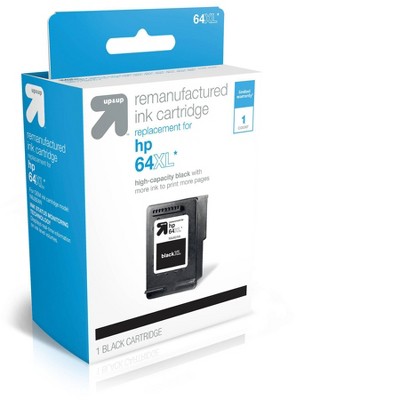 Remanufactured Single Black XL High Yield Ink Cartridge - Compatible with HP 64 Ink Series Printers - TAR64XLB - up & up™