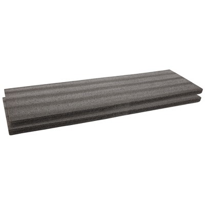 Okuna Outpost 2-Pack Packing Foam Sheets - 54x16x1.5 Customizable Polyethylene Insert Pads for Tool Case Cushioning, Crafts