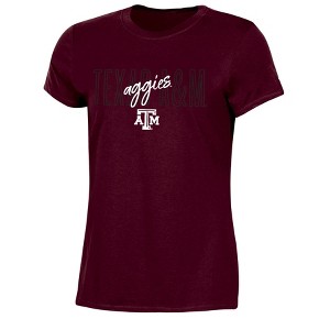 NCAA Texas A&M Aggies Women's Crew Neck T-Shirt - 1 of 3