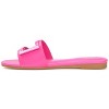 Journee Collection Womens Clair Tru Comfort Foam Slide Low Block Heel Sandals Pink 7 - 2 of 4