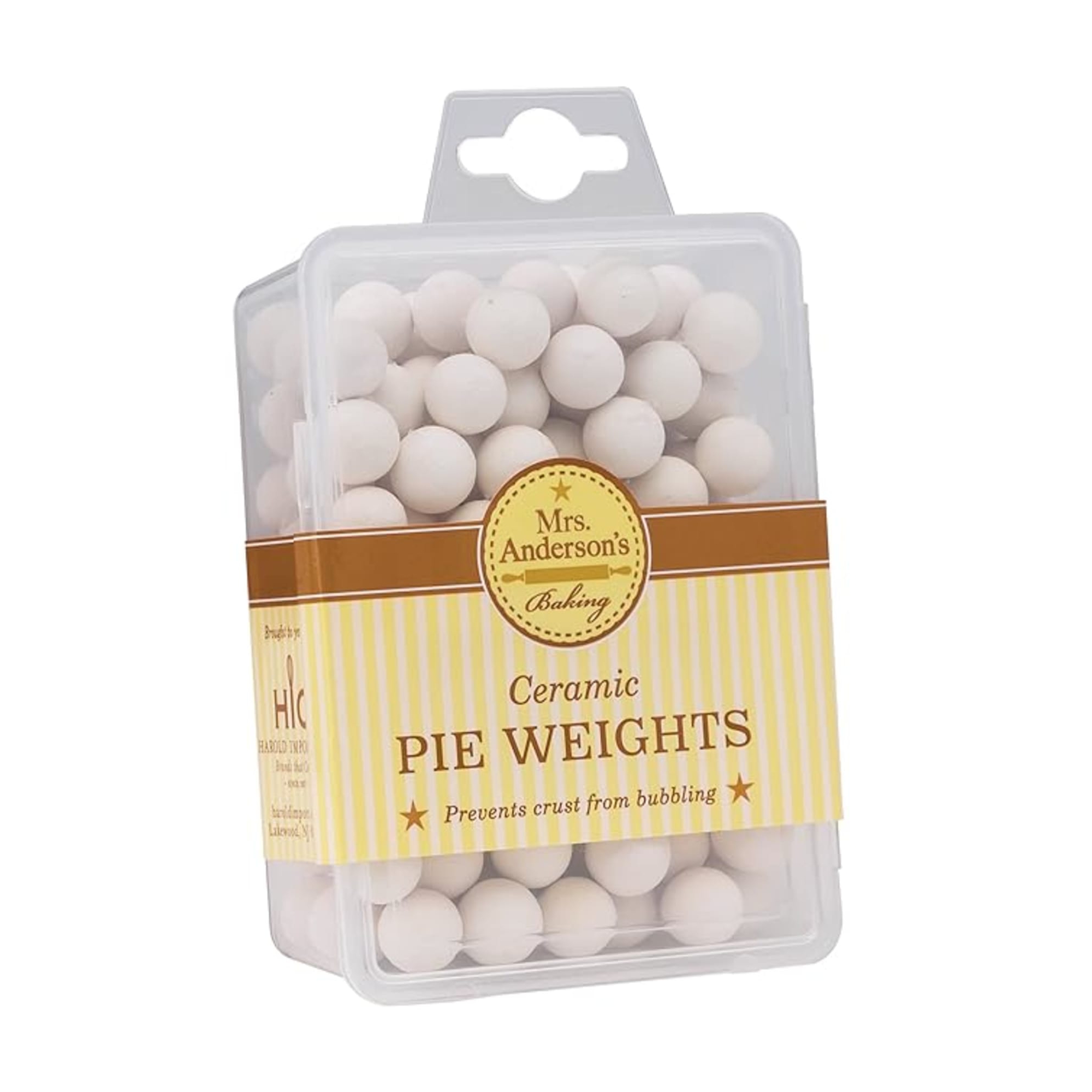 Harold Imports Mrs. Anderson's Reusable Ceramic Pie Weights Perfect Crusts No Bubbling