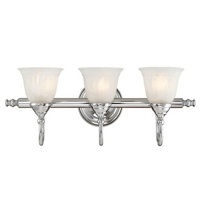 Savoy House Brunswick 3 - Light Vanity in  Chrome