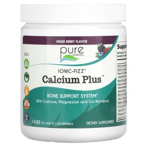Pure Essence Ionic-Fizz, Calcium Plus, Mixed Berry, 14.82 oz (420 g) - 1 of 2
