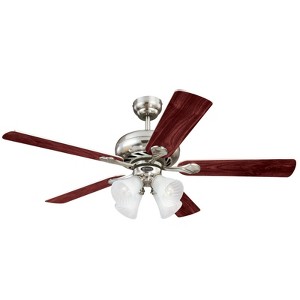 Westinghouse Swirl 52 in. Brushed Nickel Brown LED Indoor Ceiling Fan - 1 of 1